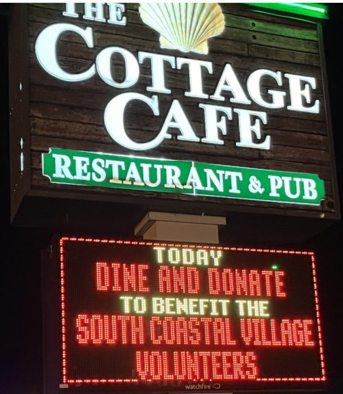 January 16 - Dine and Donate at The Cottage Cafe