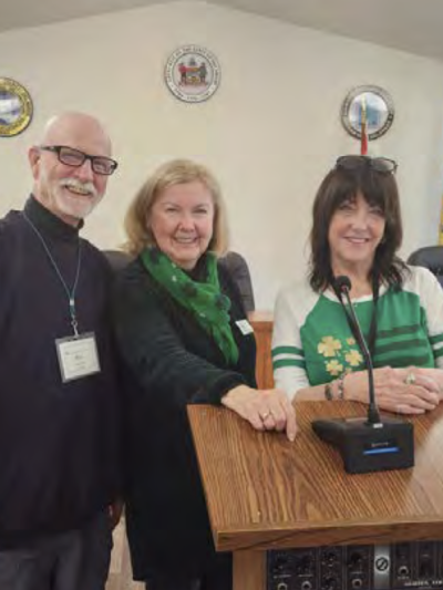 L. to R:  SCVV Chair Ron Kerchner, Vice-chair Chris Powers and office manager Diane Strobel provided guidance at the Volunteer Forum held at the Community Center in Ocean View.