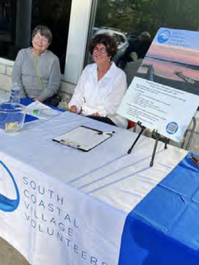 Chris Connor and Kathy Green greet guests as they arrive for dinner at Northeast Seafood Kitchen.